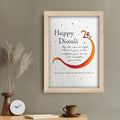 Personalised Diwali Colourful Om Symbol Framed Print