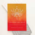Personalised Diwali Lotus Framed Print