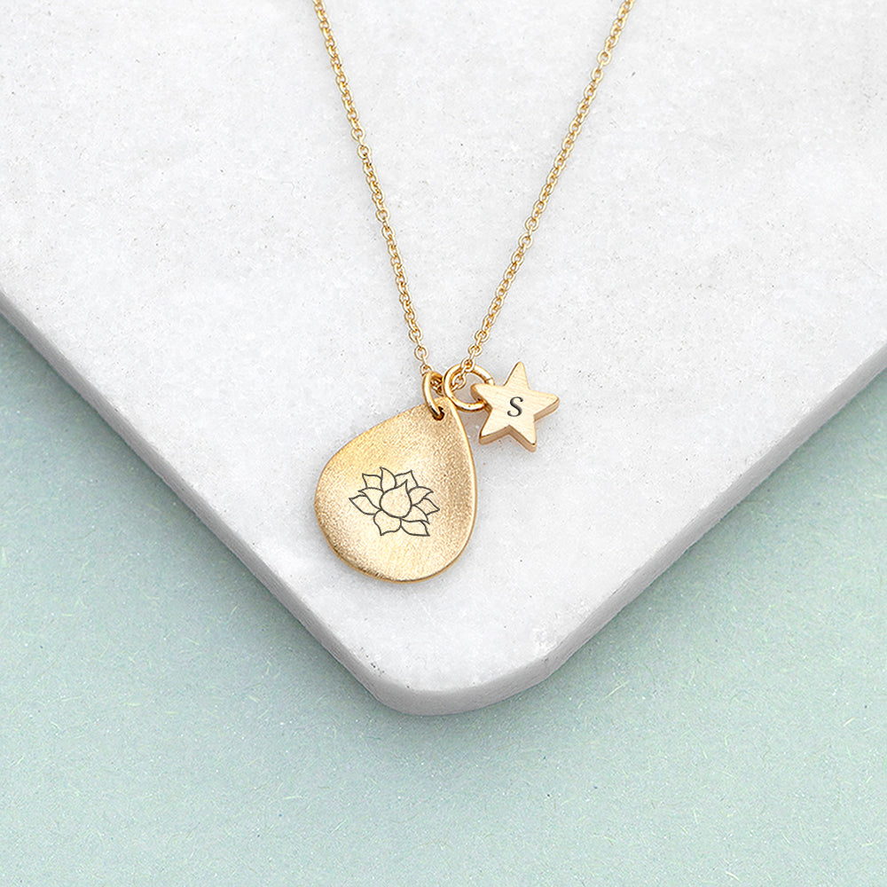 Personalised Diwali Petal Lotus Necklace