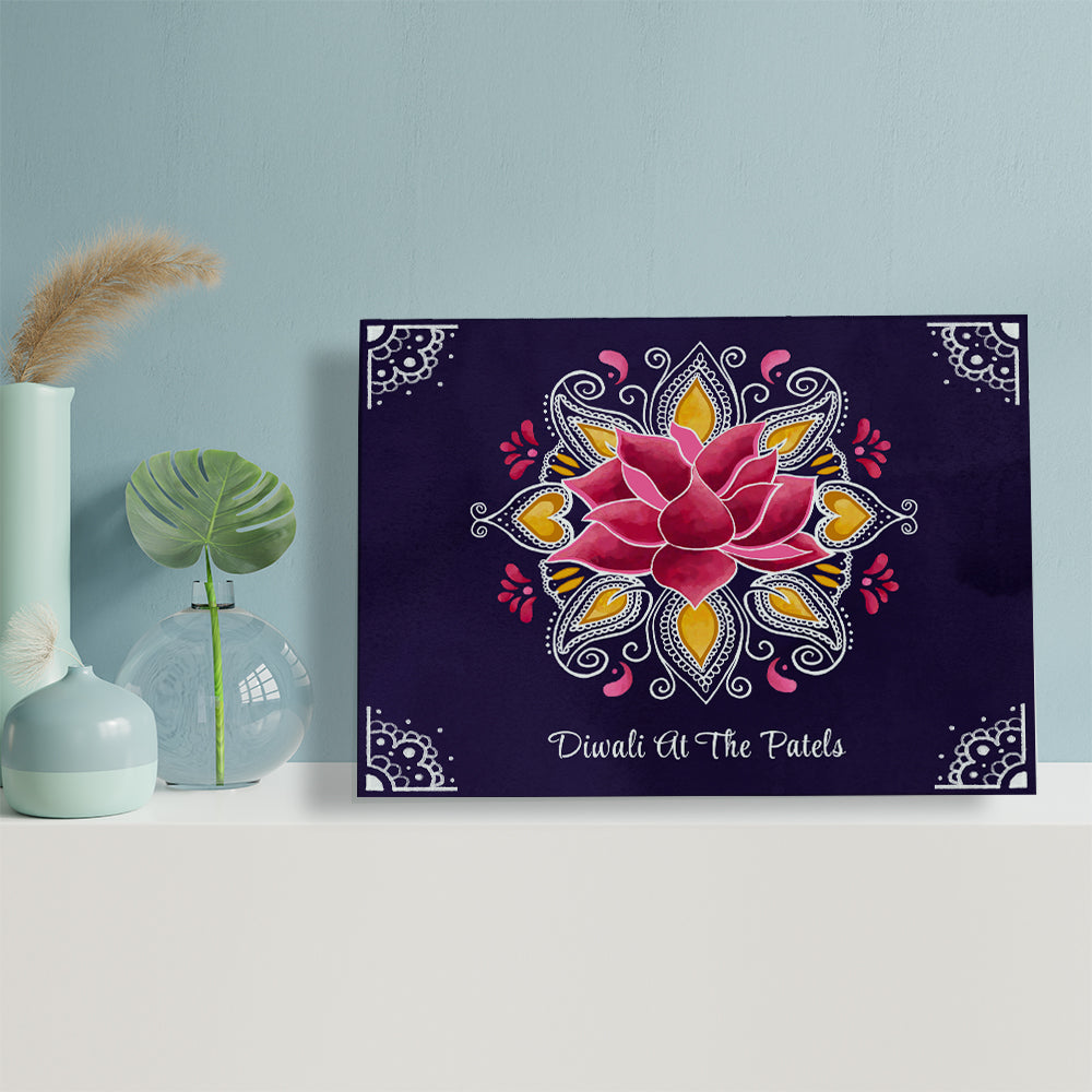 Personalised Diwali Rangoli Framed Print