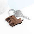 Personalised Dog Breed Wooden Keyring