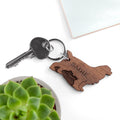 Personalised Dog Breed Wooden Keyring