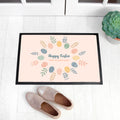 Personalised Easter Egg Wreath Indoor Doormat