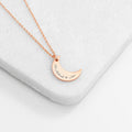 Personalised Eid Mubarak Crescent Moon Necklace