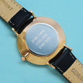 Modern - Vintage Personalised Leather Watch in Black