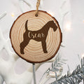 Personalised Engraved Dog Silhouette Christmas Tree Decoration