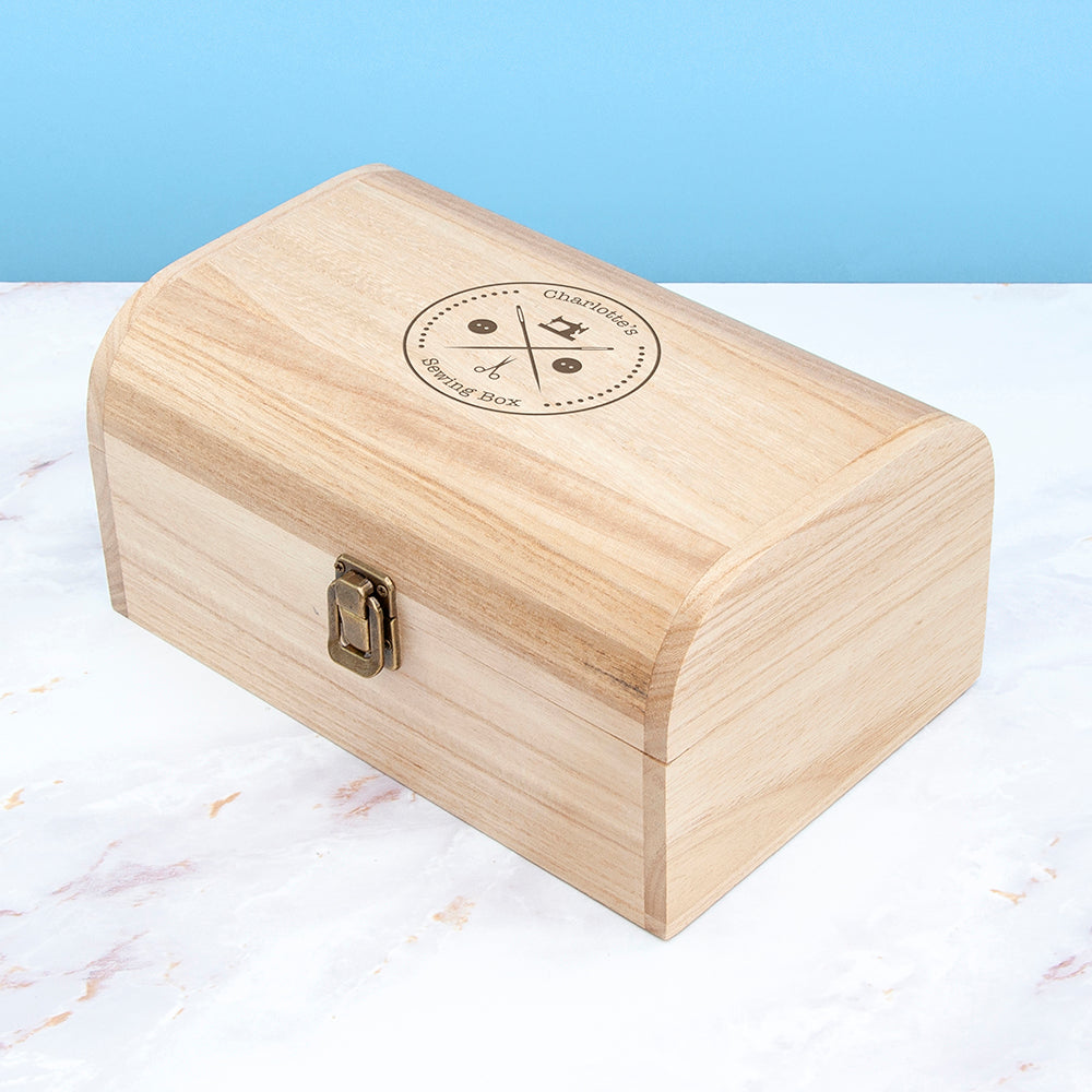 Personalised Engraved Sewing Chest