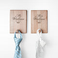 Personalised Established Couples Peg Hook Set