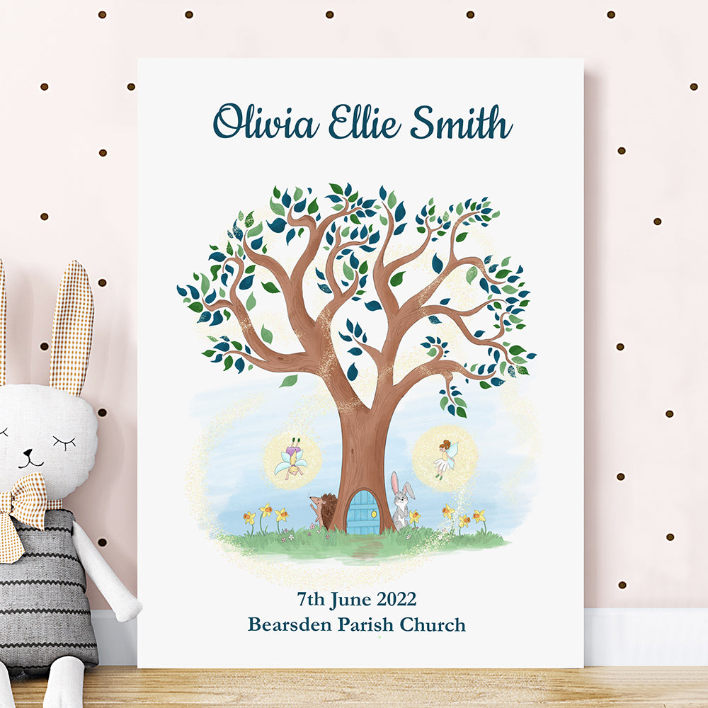 Personalised Fairy Tree Framed Print