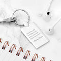 Personalised Favourite Lyric Keyring