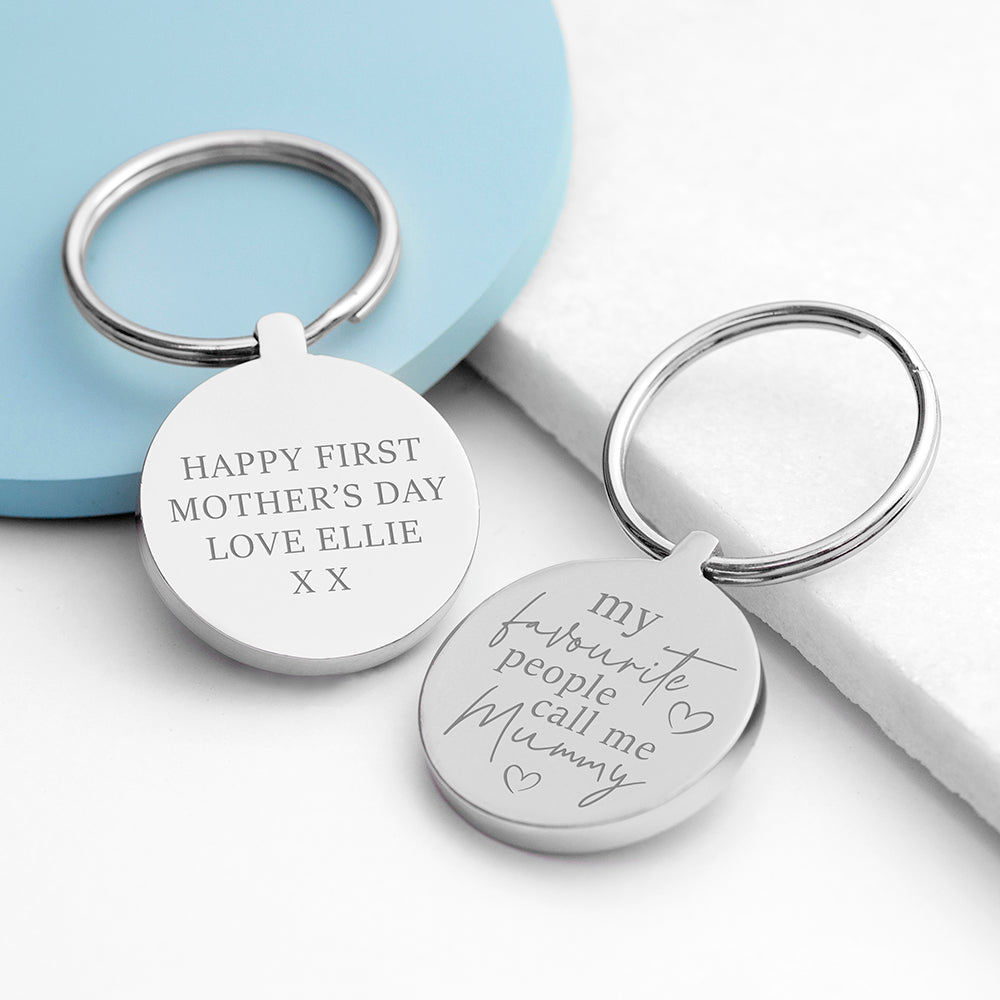 Personalised Favourite Mummy Keyring