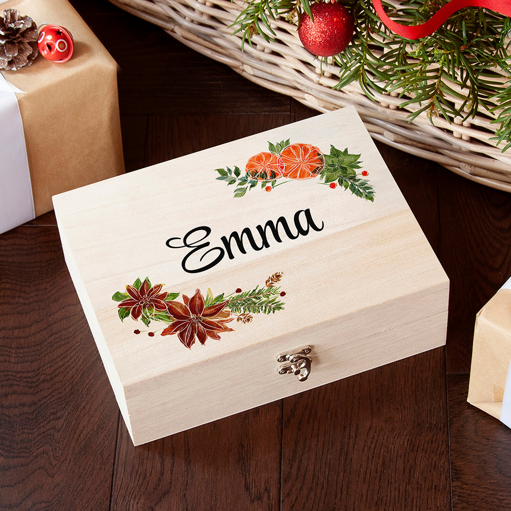Personalised Festive Garland Christmas Eve Box