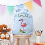 Personalised Flamingo Nursery Bag