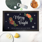 Personalised Floral Bar Mat