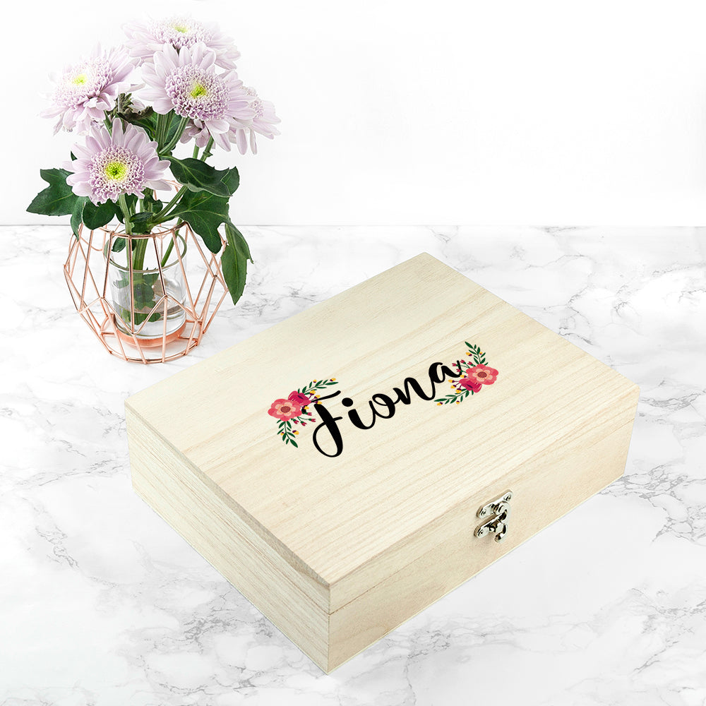 Personalised Floral Bridesmaid Box