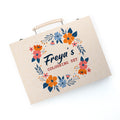 Personalised Flower Garland Colouring Set