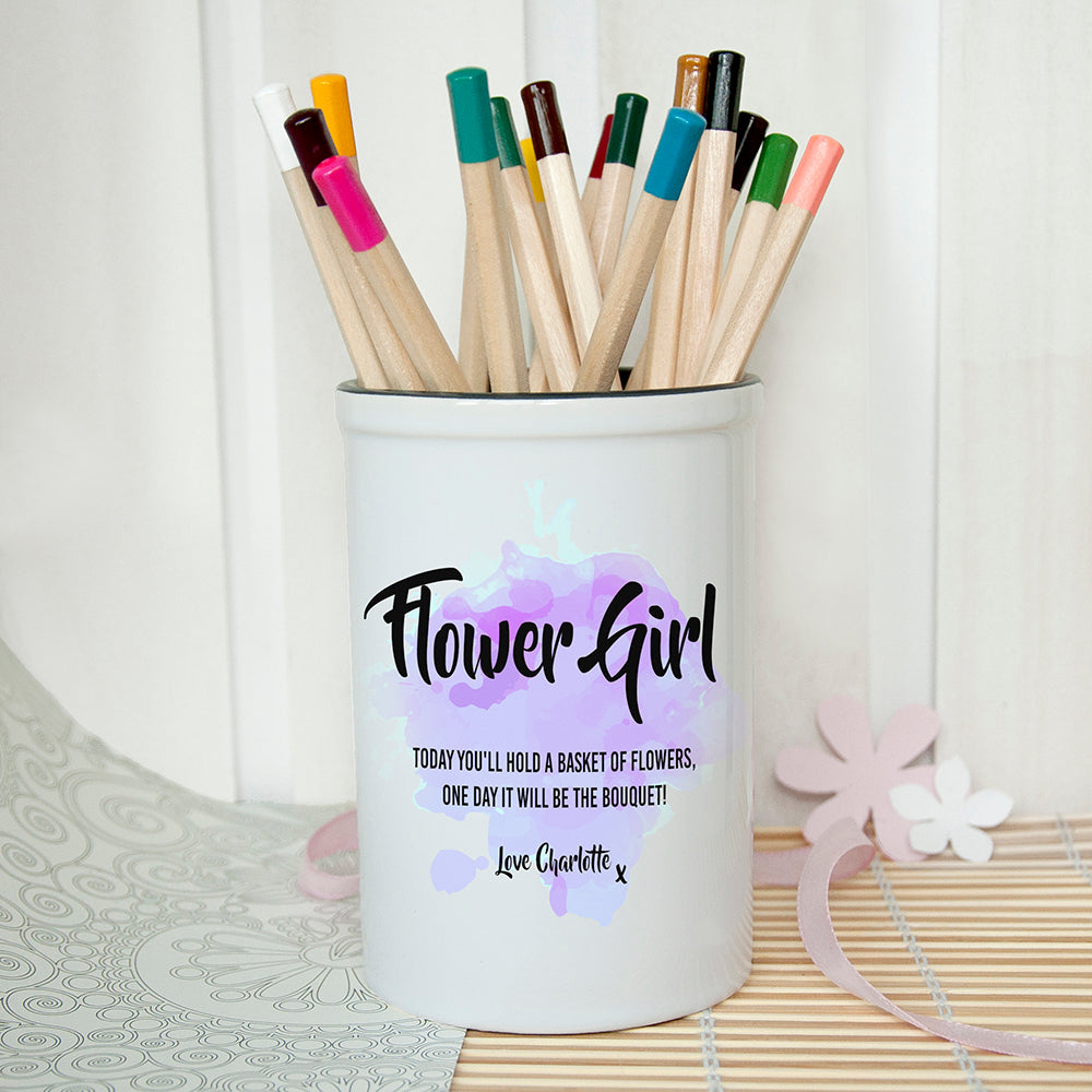 Personalised Flower Girl Vase