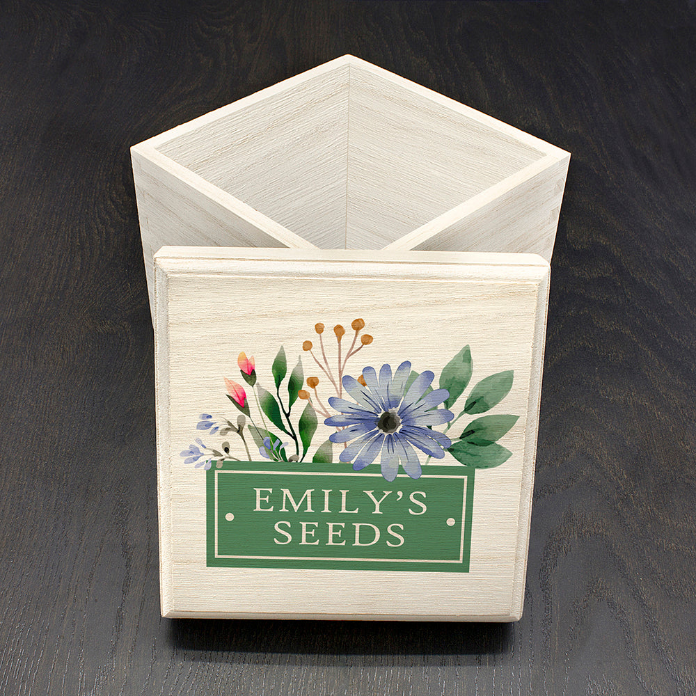 Personalised Flower Seeds Box