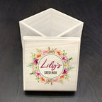Personalised Flower Wreath Seeds Box