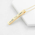 Personalised Forever and Always Vertical Bar Necklace