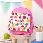 Personalised Fruit Patterned Rucksack