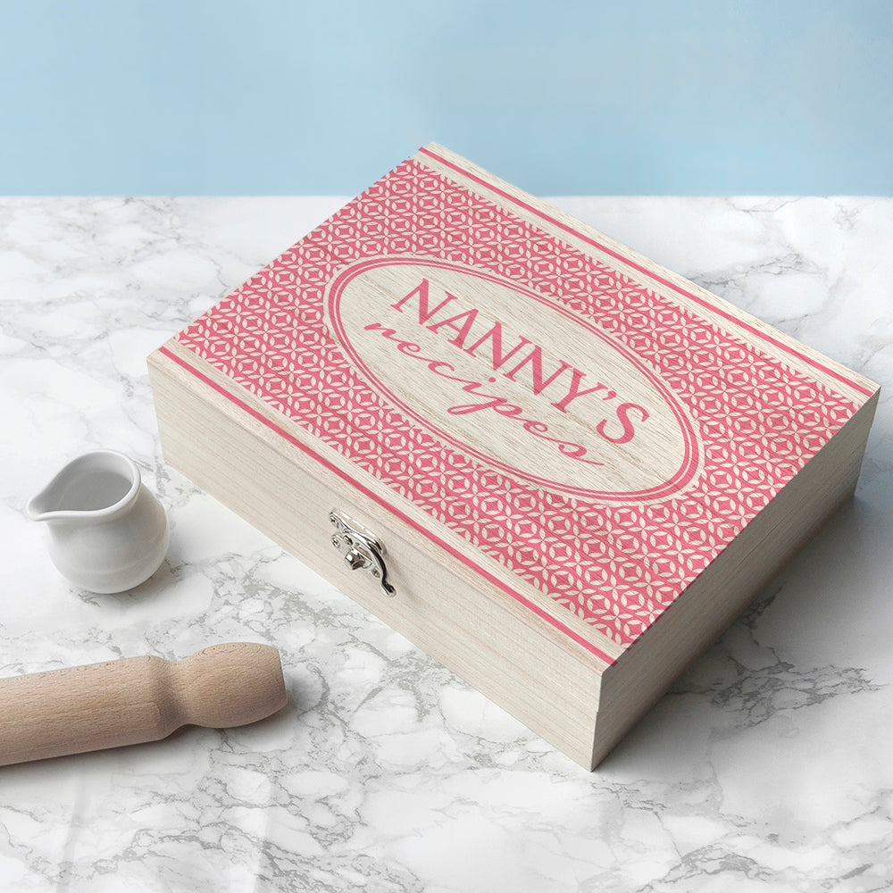 Personalised Geometric Recipe Box