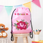Personalised Girl's Classic Pink Waterproof Swim Bag