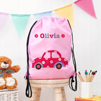 Personalised Girl's Classic Pink Waterproof Swim Bag
