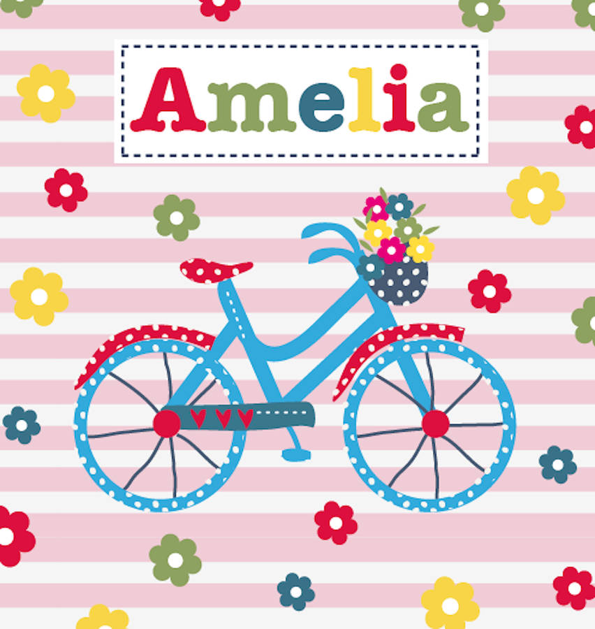 Personalised Girl's Floral Money Box