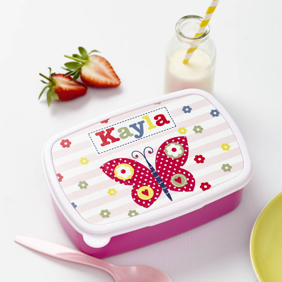 Personalised Girl's Lunch Box