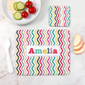 Personalised Girl's Patterned Placemat Set