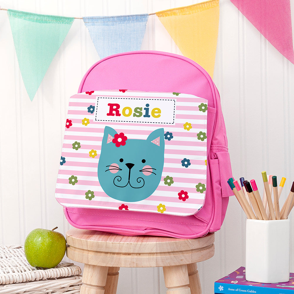 Personalised Girl's Pink Mini Rucksack