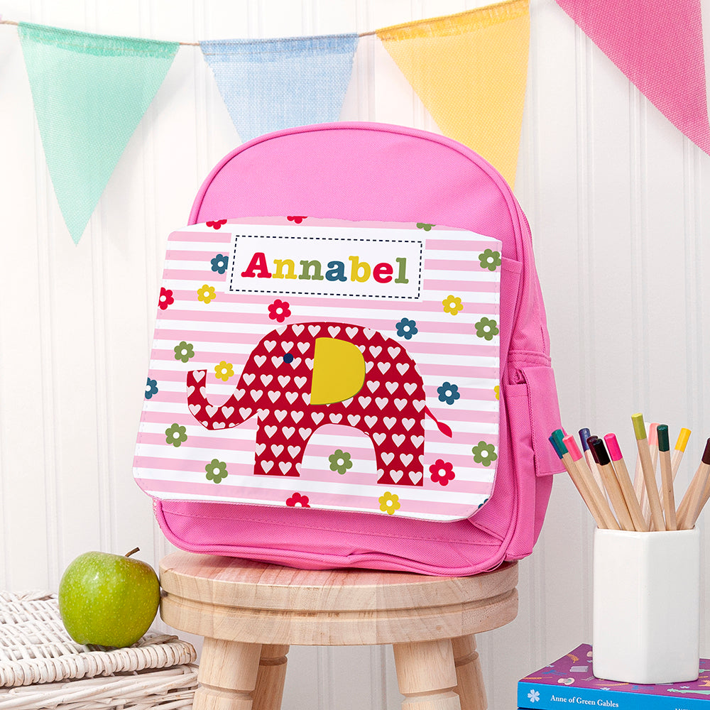 Personalised Girl's Pink Mini Rucksack