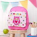 Personalised Girl's Pink Mini Rucksack