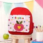Personalised Girl's Red Mini Rucksack