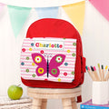 Personalised Girl's Red Mini Rucksack