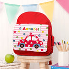 Personalised Girl's Red Mini Rucksack