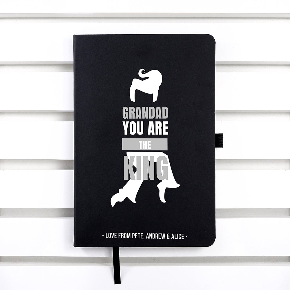 Personalised Grandad The King A5 Notebook