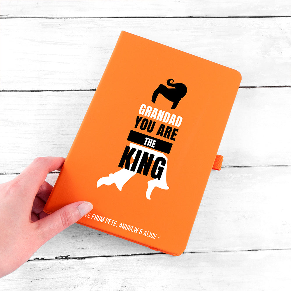 Personalised Grandad The King A5 Notebook