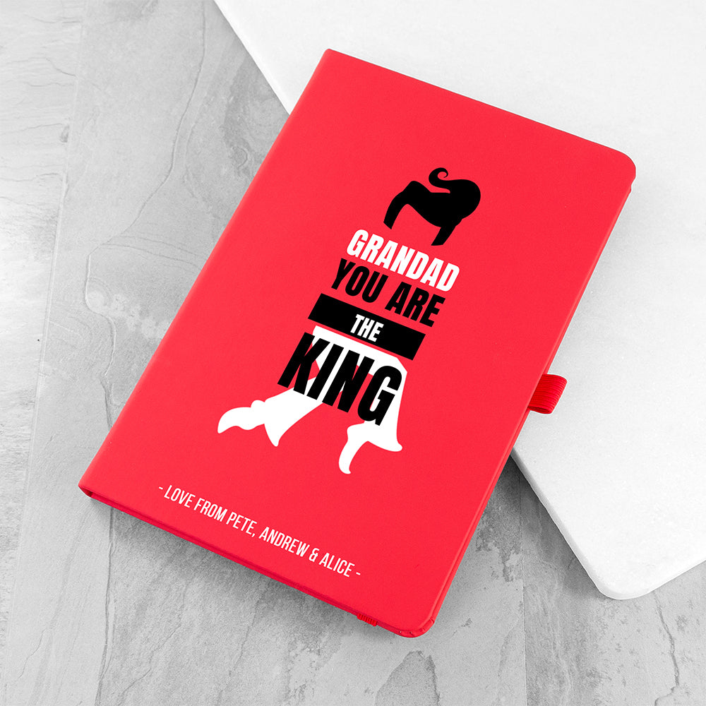 Personalised Grandad The King A5 Notebook