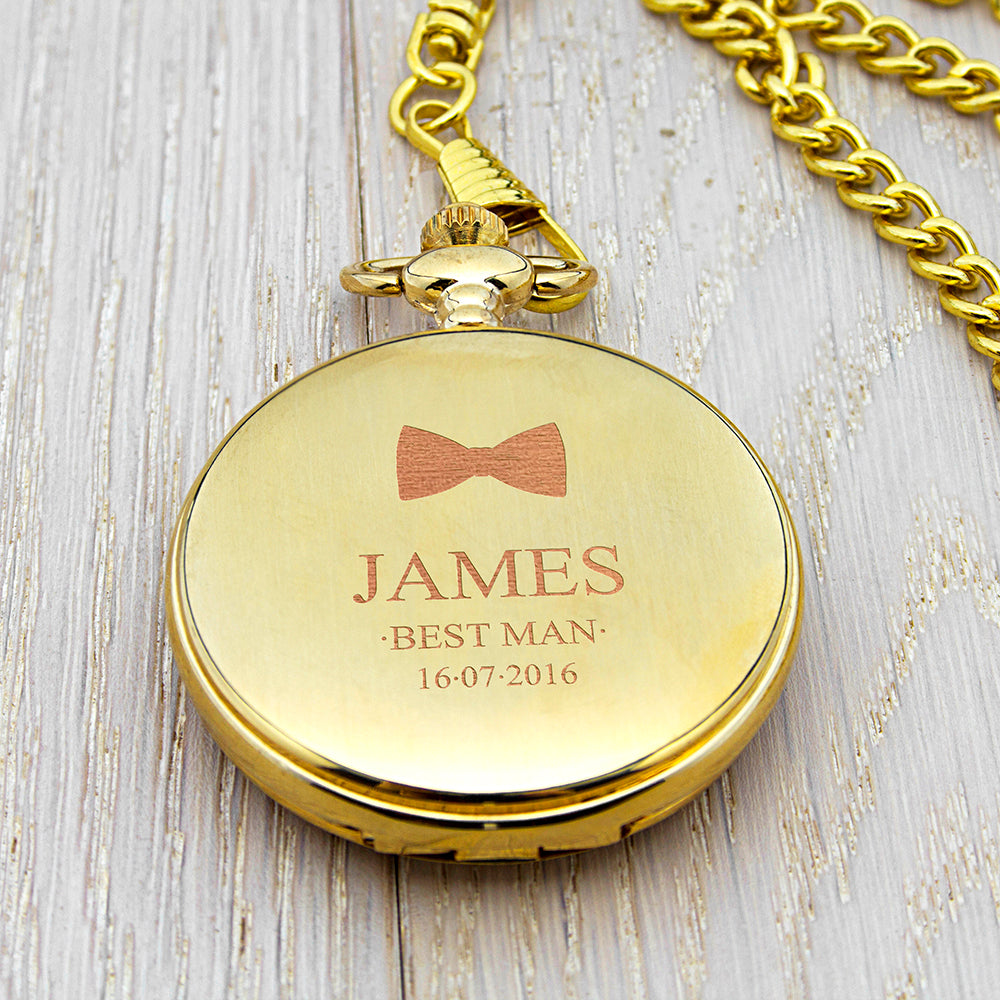 Personalised Groomsman Icon Collection Pocket Watch