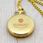 Personalised Groomsman Monogram Collection Pocket Watch