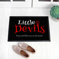 Personalised Halloween Little Devils Indoor Doormat