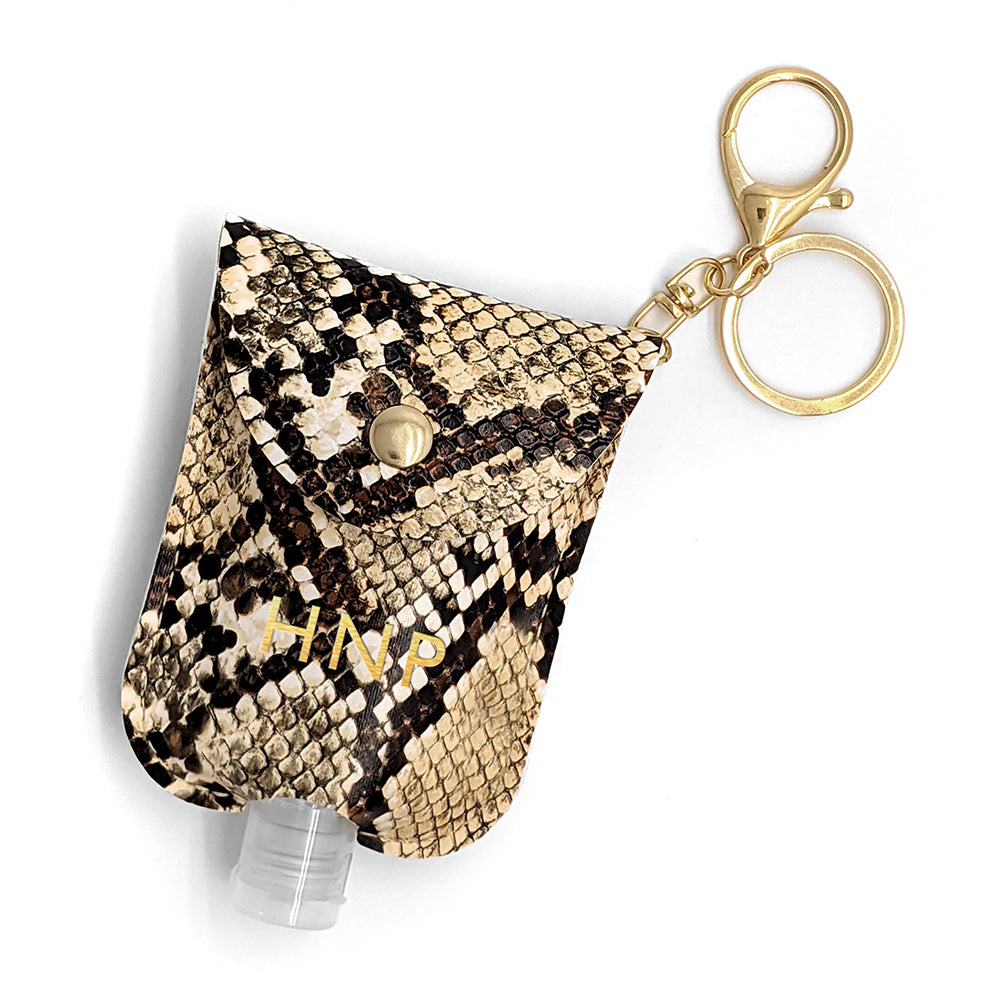 Personalised Hand Sanitiser Holder Keyring
