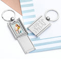 Personalised Home With Mummy Frame Keyring
