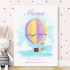 Personalised Hot Air Balloon Framed Print
