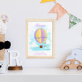 Personalised Hot Air Balloon Framed Print