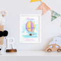 Personalised Hot Air Balloon Framed Print