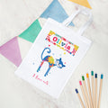 Personalised I Love Pets Fabric Party Bag