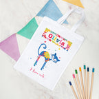 Personalised I Love Pets Fabric Party Bag